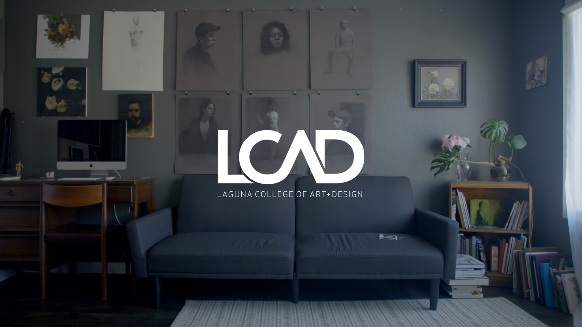 LCAD logo on top of artist's studio